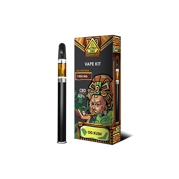 Kit Vape Aztec CBD 1000mg - 1ml