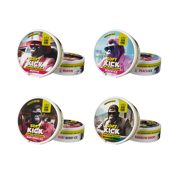 10mg Aroma King Soft Kick Nicotine Pouches - 25 Pouches