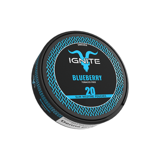 12mg Ignite Blueberry Slim Nicotine Pouch - 20 Pouches