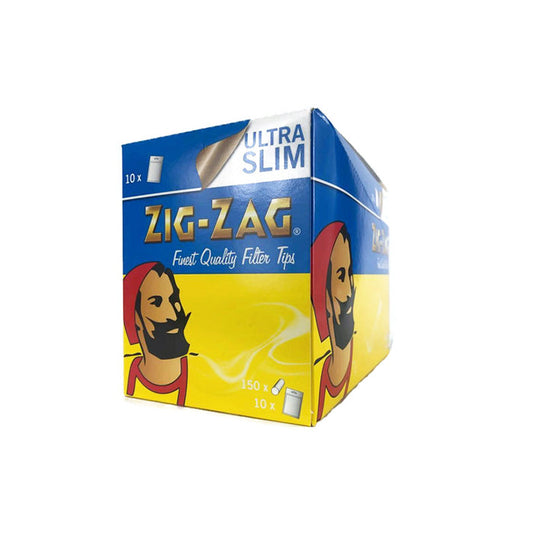 150 puntas con filtro Zig-Zag Ultra Slim - Paquete de 10 bolsas