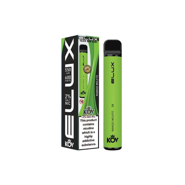 20mg Elux KOV Bar Legacy Series Disposable Vape Device 600 Puffs