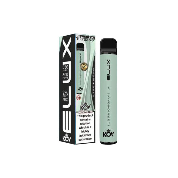 20mg Elux KOV Bar Legacy Series Disposable Vape Device 600 Puffs