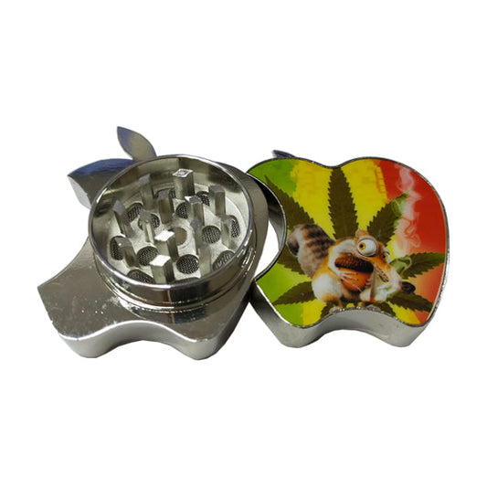 2 Parça Elma Metal Gümüş Öğütücü - HX011