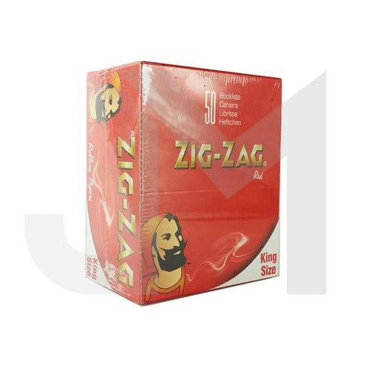 50 Zig-Zag Kırmızı King Size Rolling Kağıtları