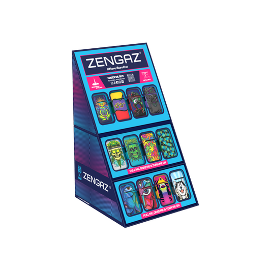 Zengaz Cube ZL-13 (97133UK-S3) Jet Lighters CDU Bundle + 48 Units Set
