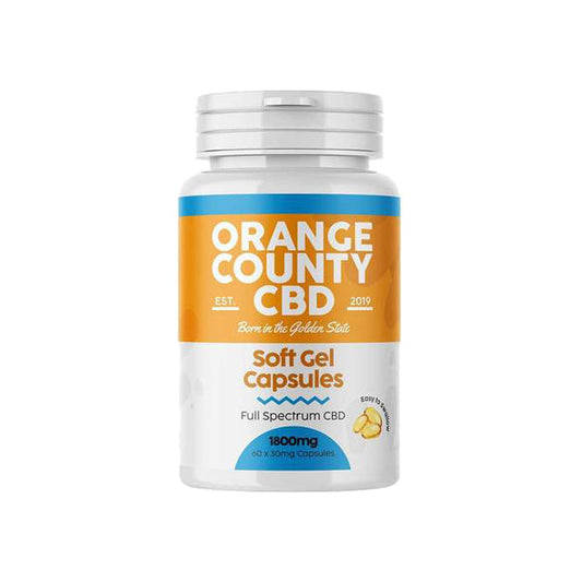 Cápsulas de CBD de espectro completo de 1800 mg del condado de Orange - 60 cápsulas