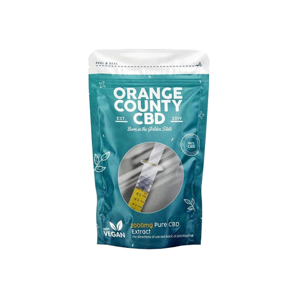 Orange County CBD 2000mg 86% Extracto de CBD puro y jeringa 2ml