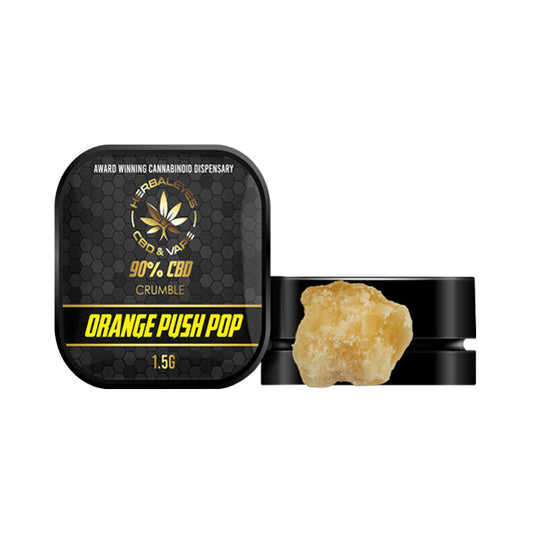 Herbaleyes 90% CBD Naranja Push Pop Dab Slabs - 1.5g