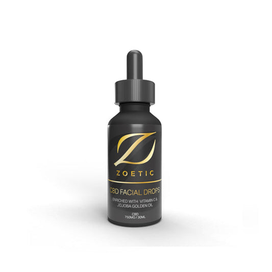 Zoetic 750mg CBD Gotas Faciales 30ml - Con Vitamina C