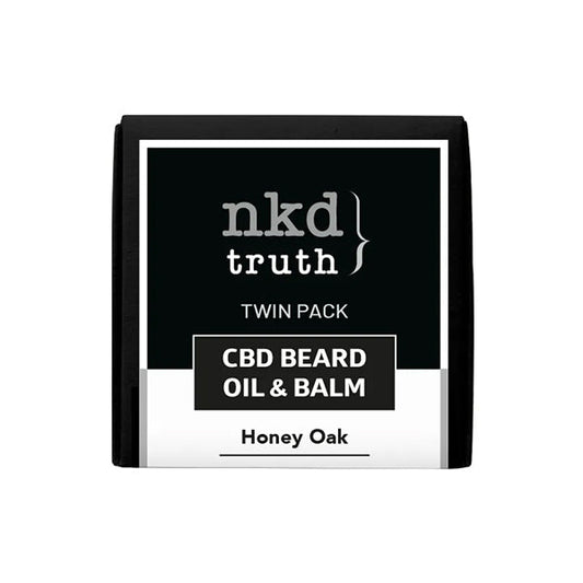 NKD 150mg CBD Twin Pack Aceite y bálsamo para barba Honey Oak