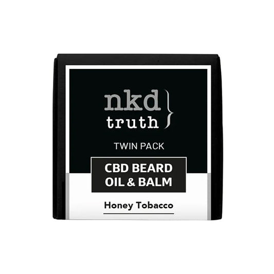 NKD 150mg CBD Twin Pack Miel Tabaco Aceite y bálsamo para barba