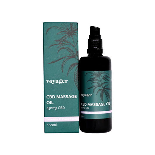 Voyager 450mg CBD Lavender & Ylang Ylang Massage Oil - 100ml