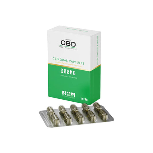 CBD by British Cannabis 300 mg CBD 100 % cápsulas orales de cannabis - 30 cápsulas