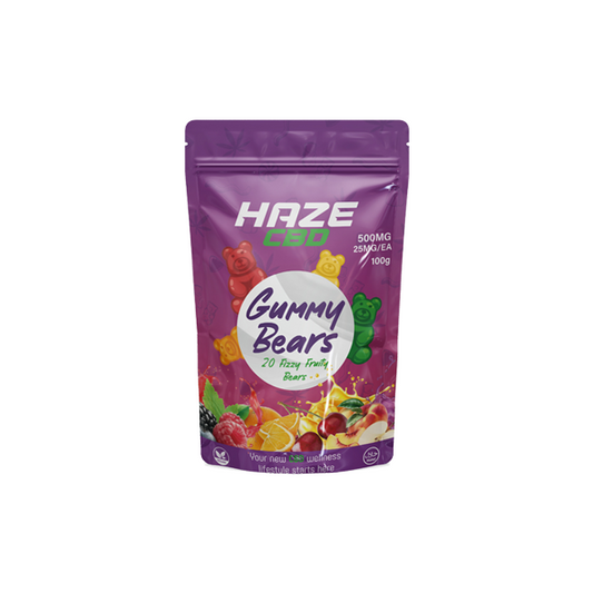 Haze CBD 500mg Gummy Bears - 20 Pieces