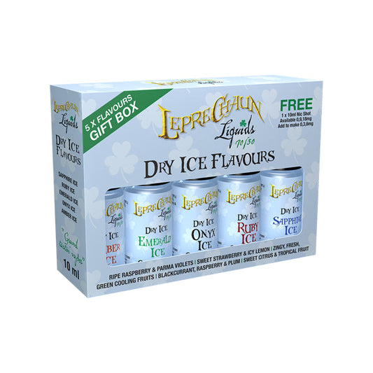 Caja de regalo de líquidos electrónicos de hielo seco Leprechaun (70VG-30PG)