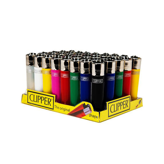 40 Encendedores Clásicos Recargables Clipper Color Sólido - CP115UKH