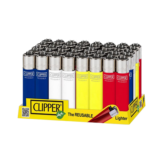 40 Clipper CP11RH Classic Large Flint Solid Branded Lighters - CL1C203UKH