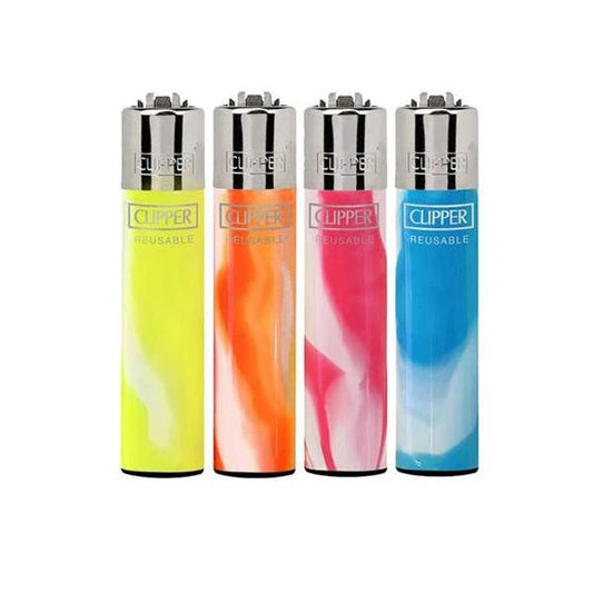 40 Clipper Refillable Classic Lighters Fluo Nebula - CL2C205UKH