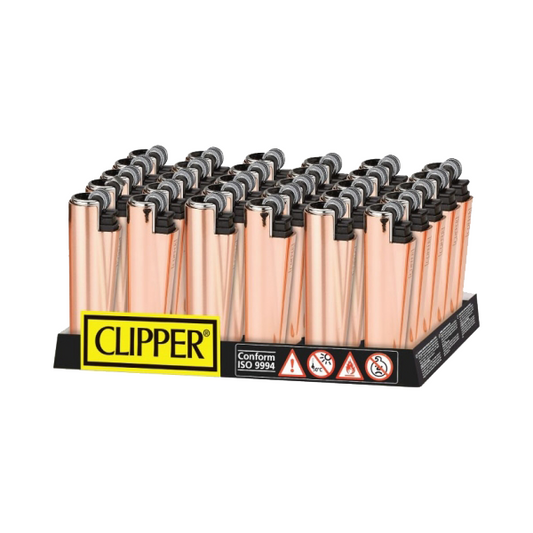 30 Clipper FCP22RH Classic Micro Rose Gold Shiny Lighters