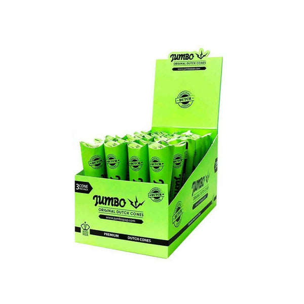 Jumbo King Boyutlu Premium Hollanda Konileri Önceden Haddelenmiş - Yeşil