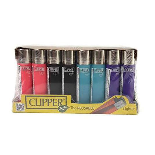 40 encendedores recargables Clipper Soft Touch