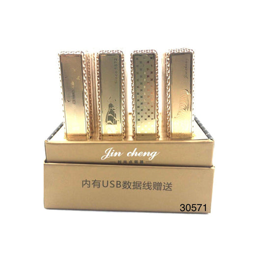 20 x USB Gold Laser Lighter Display Pack - 30571