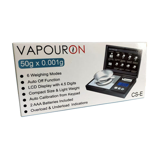 Vapouron CS-E Serisi 0.001g - 50g Dijital Cep Terazisi (C-SE-50)