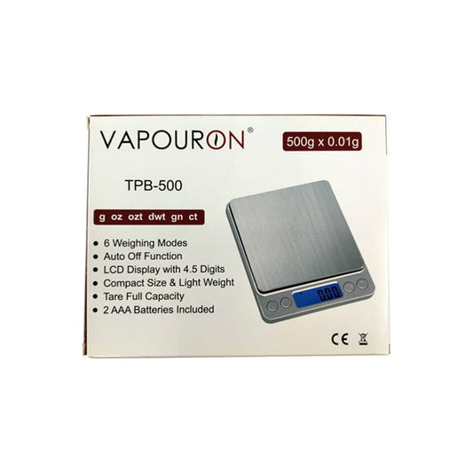 Vapouron TPB Series 0.01g - 500g Digital Scale (TPB-500)