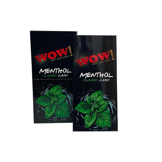 Wow Menthol Flavor Cards Infusiones Pack de 20