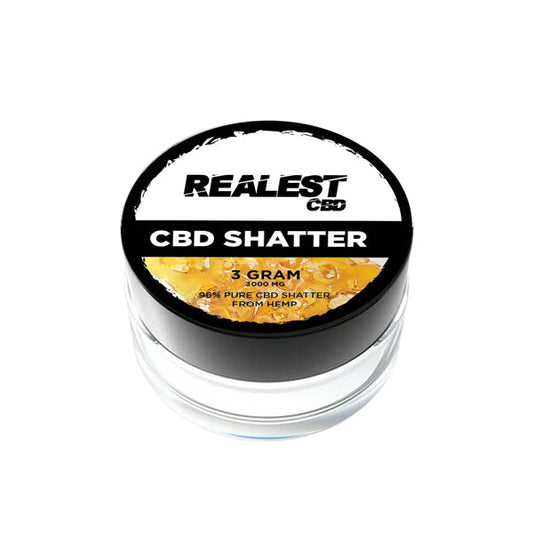 Realest CBD 3000mg CBD Shatter (COMPRE 1 OBTENGA 1 GRATIS)