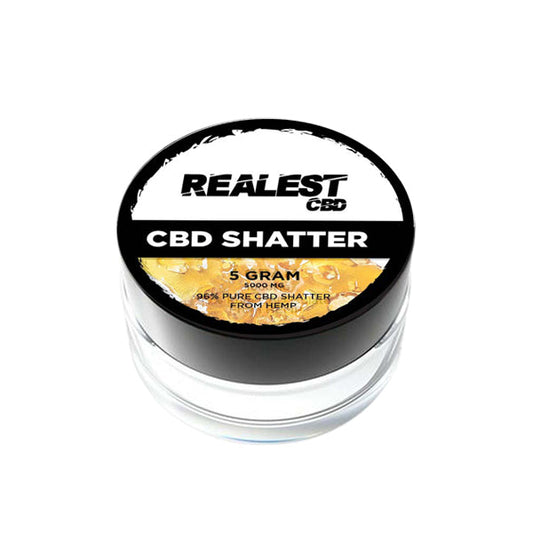 Realest CBD 5000mg CBD Shatter (COMPRE 1 OBTENGA 1 GRATIS)
