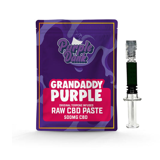 Pasta cruda de CBD Purple Dank de 1000 mg con terpenos naturales - Grandaddy Purple (COMPRE 1 OBTENGA 1 GRATIS)