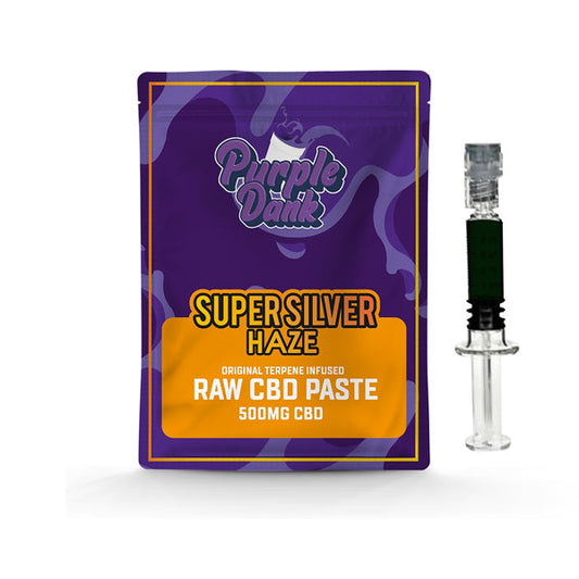 Pasta cruda de CBD Purple Dank de 1000 mg con terpenos naturales - Super Silver Haze (COMPRE 1 OBTENGA 1 GRATIS)