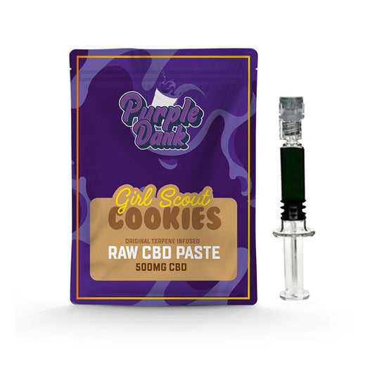 Pasta cruda de CBD Purple Dank de 1000 mg con terpenos naturales - Galletas Girl Scout (COMPRE 1 OBTENGA 1 GRATIS)